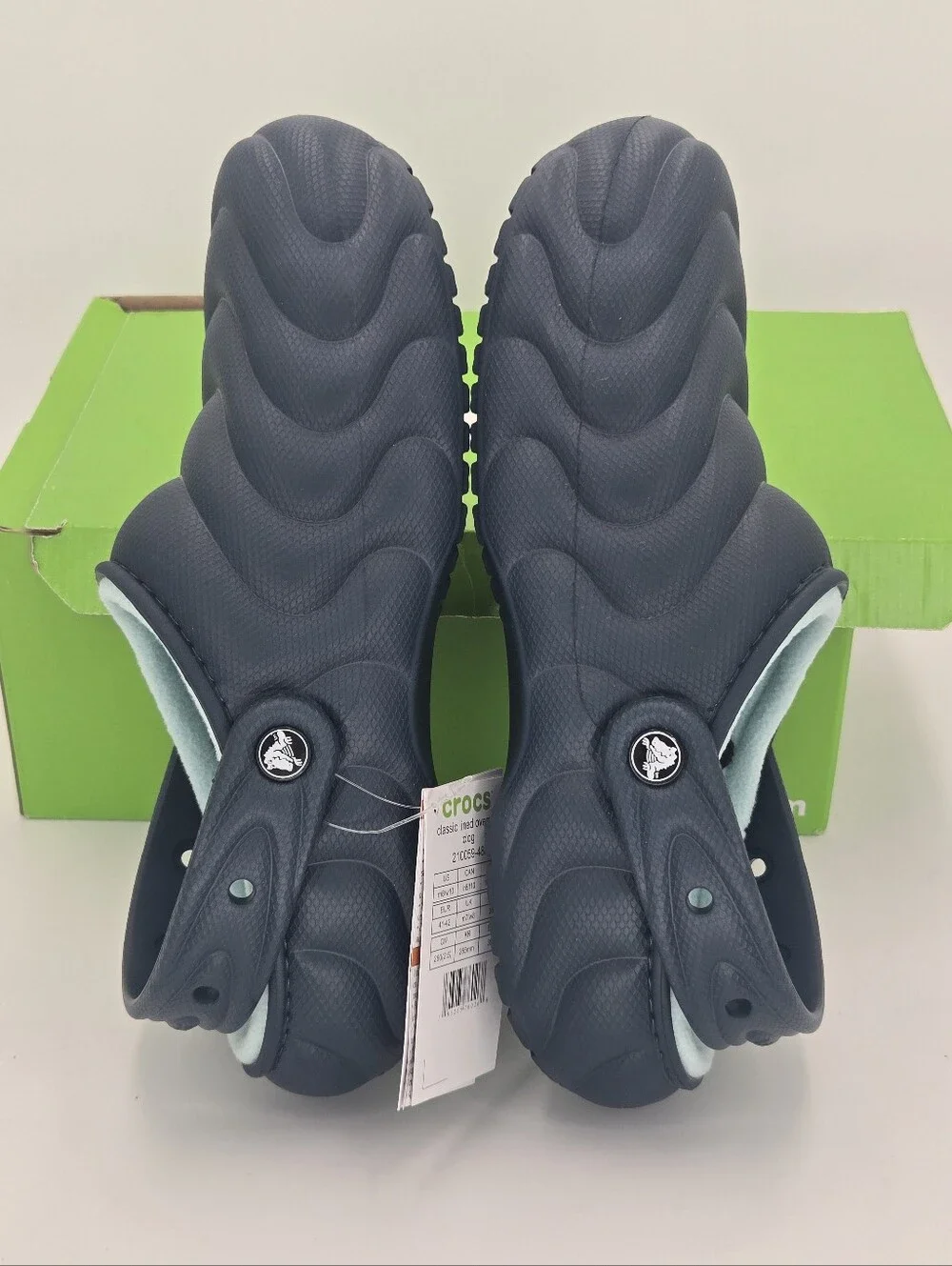 Crocs Classic Lined Overpuff Clog Unisex Nightfall Navy Size Men's 8 Women's 10